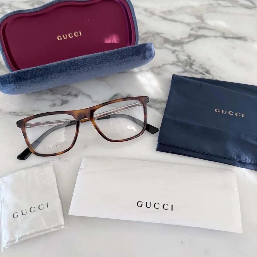 Gucci GG0691O Women's Eyeglasses Tortoise‎ Brown Full Rim 54-18/150